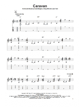 page one of Caravan (Solo Guitar)