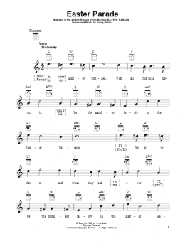 page one of Easter Parade (Ukulele)