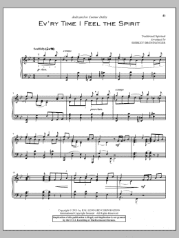 page one of Every Time I Feel The Spirit (Piano Solo)