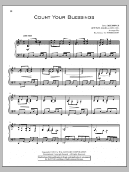 page one of Count Your Blessings (Piano Solo)