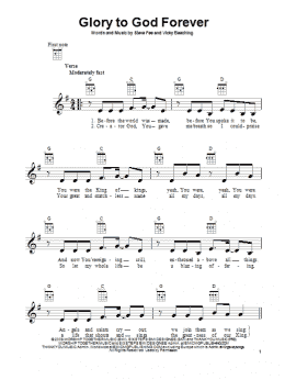 page one of Glory To God Forever (Ukulele)