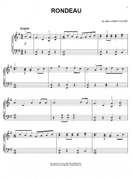 page one of Rondeau (Easy Piano)