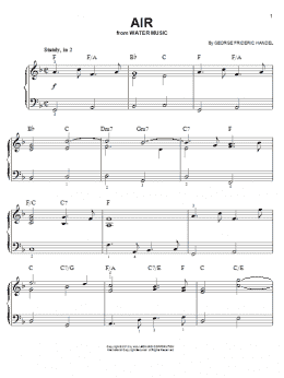 page one of Air (Easy Piano)