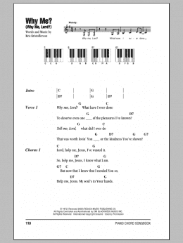page one of Why Me? (Why Me, Lord?) (Piano Chords/Lyrics)