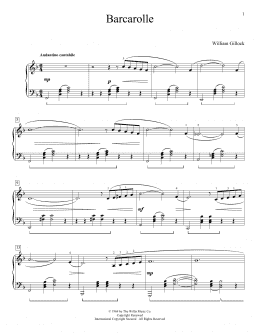 page one of Barcarolle (Educational Piano)