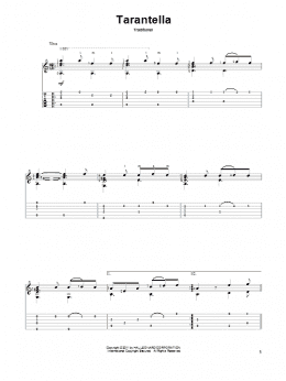 page one of Tarantella (Solo Guitar)