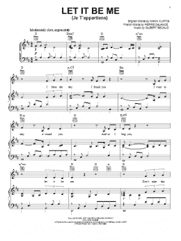 page one of Let It Be Me (Je T'appartiens) (Piano, Vocal & Guitar Chords (Right-Hand Melody))