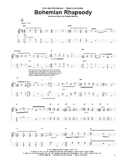 page one of Bohemian Rhapsody (arr. Jake Shimabukuro) (Ukulele)