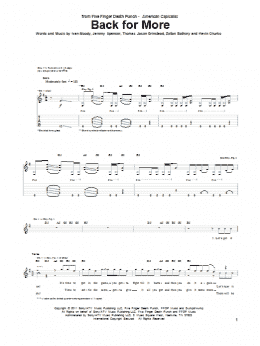 page one of Back For More (Guitar Tab)