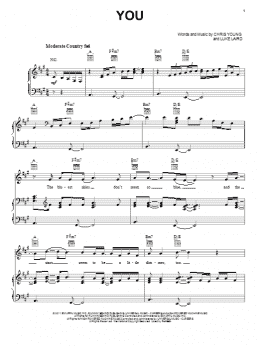 page one of You (Piano, Vocal & Guitar Chords (Right-Hand Melody))