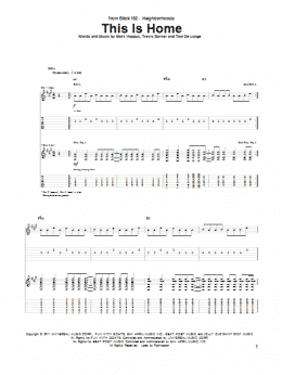 page one of This Is Home (Guitar Tab)