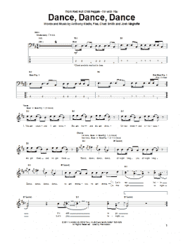 page one of Dance, Dance, Dance (Bass Guitar Tab)