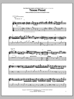 page one of Texas Flood (Guitar Tab)