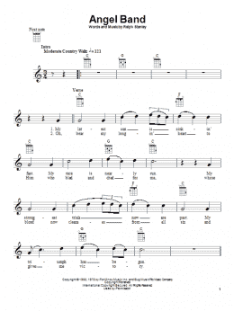 page one of Angel Band (Ukulele)