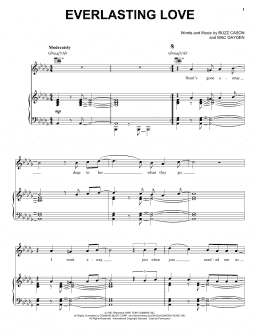 page one of Everlasting Love (Piano, Vocal & Guitar Chords (Right-Hand Melody))