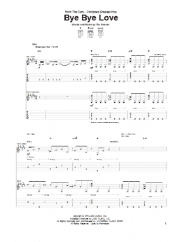 page one of Bye Bye Love (Guitar Tab)