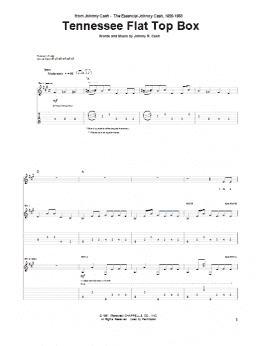 page one of Tennessee Flat Top Box (Guitar Tab)