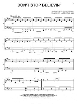 page one of Don't Stop Believin' (Piano Solo)