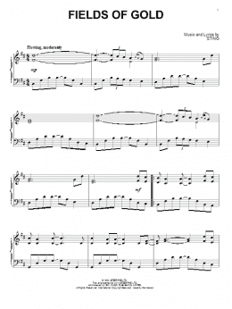 page one of Fields Of Gold (Piano Solo)