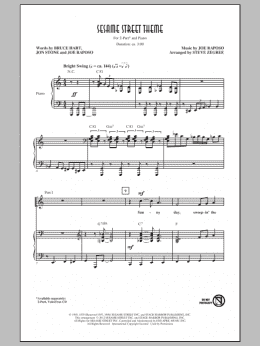 page one of Sesame Street Theme (2-Part Choir)