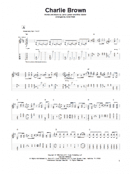 page one of Charlie Brown (Solo Guitar)