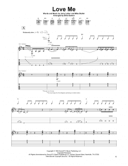 page one of Love Me (Solo Guitar)