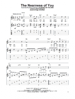 page one of The Nearness Of You (Solo Guitar)