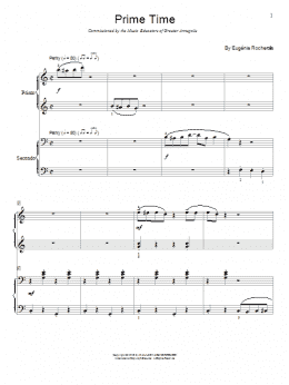 page one of Prime Time (Piano Duet)