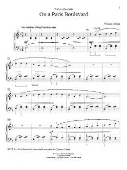 page one of On A Paris Boulevard (Educational Piano)