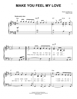 page one of Make You Feel My Love (Easy Piano)