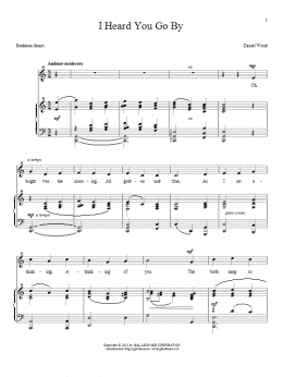 page one of I Heard You Go By (Piano & Vocal)