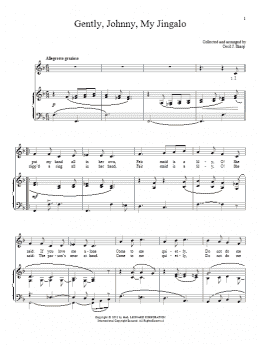 page one of Gently, Johnny, My Jingalo (Piano & Vocal)