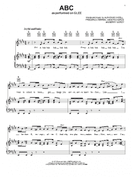 page one of ABC (Piano, Vocal & Guitar Chords (Right-Hand Melody))