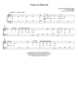 page one of Tears In Heaven (Educational Piano)