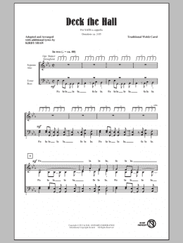 page one of Deck The Hall (SATB Choir)