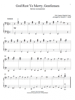 page one of God Rest Ye Merry, Gentlemen (Piano Duet)