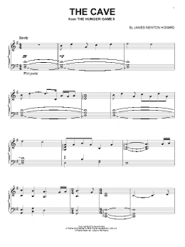 page one of The Cave (Piano Solo)