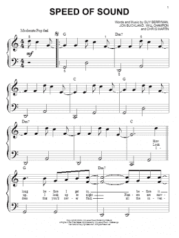 page one of Speed Of Sound (Big Note Piano)