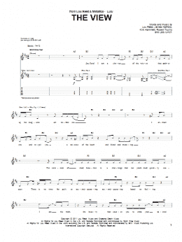 page one of The View (Guitar Tab)