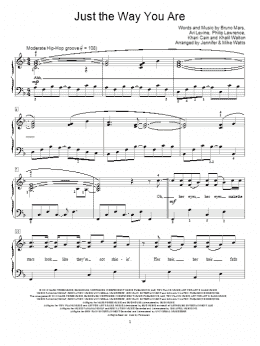 page one of Just The Way You Are (Educational Piano)