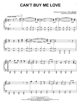 page one of Can't Buy Me Love (Piano Solo)