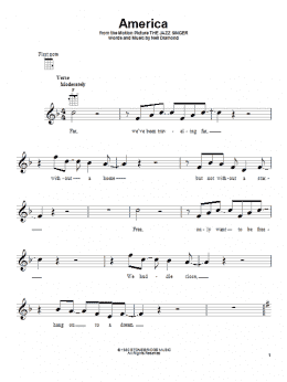 page one of America (Ukulele)