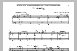 page one of Dreaming (Piano Solo)