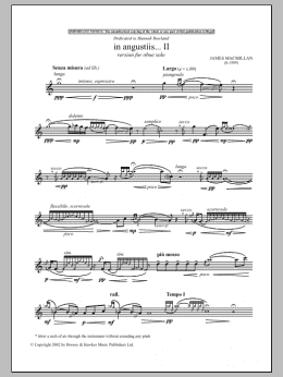 page one of In Angustiis (Instrumental Solo)