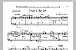 page one of Orchid Garden (Piano Solo)