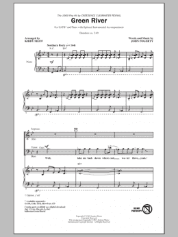 page one of Green River (SATB Choir)