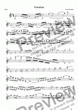 page one of Petite Sonatinas De Noel Pour Mes Amis - Flute