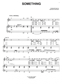 page one of Something (Piano & Vocal)