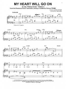 page one of My Heart Will Go On (Love Theme from Titanic) (Piano & Vocal)