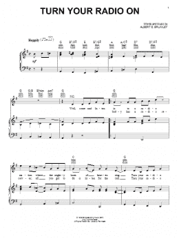 page one of Turn Your Radio On (Piano, Vocal & Guitar Chords (Right-Hand Melody))